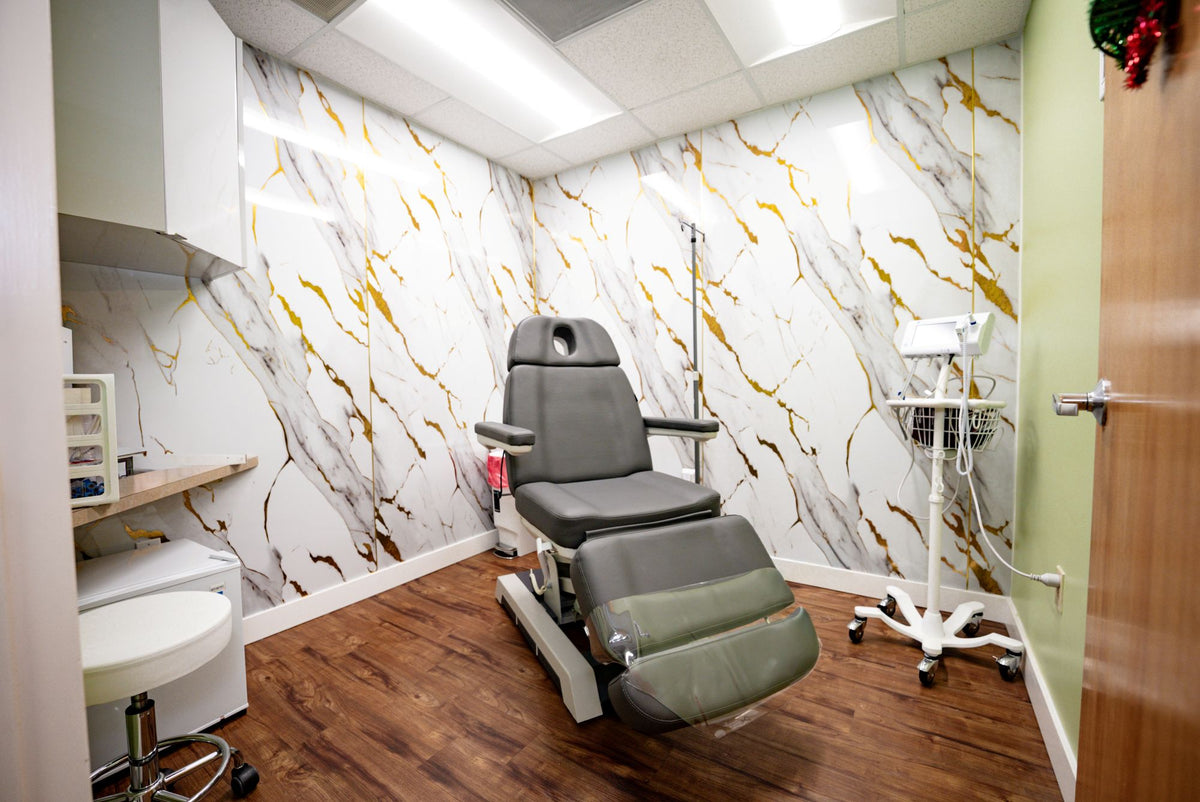 Private treatment room for NAD+ IV infusions at IV Drop Revival & Glow in Miami