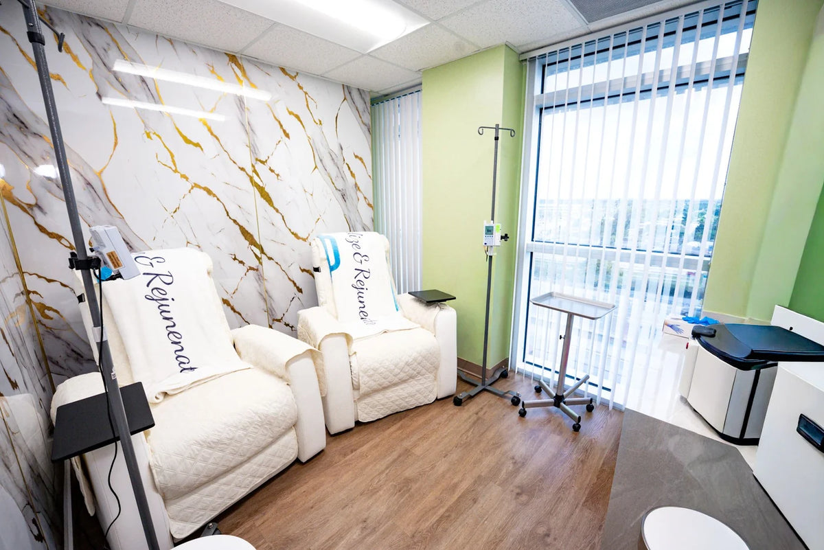 Treatment lounge at IV Drop Revival & Glow