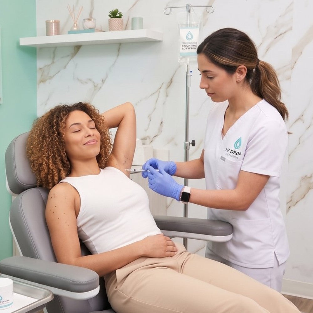 Hyperhidrosis underarm treatment at IV Drop Revival & Glow in Miami