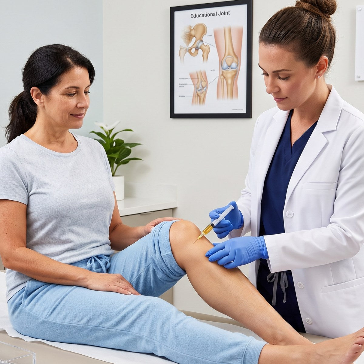 PRP joint injection treatment for knee pain at IV Drop Revival & Glow in Miami
